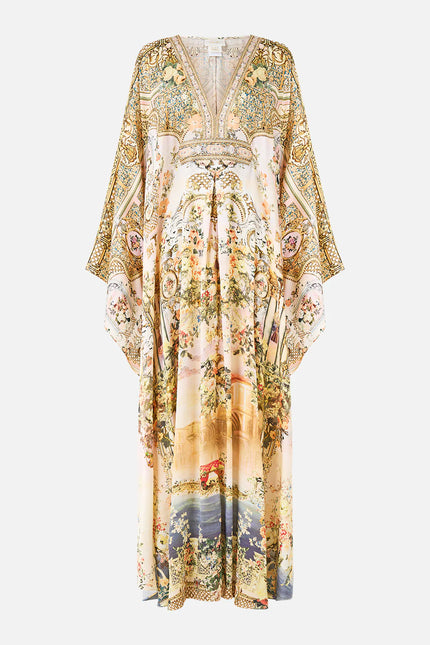 LONG KAFTAN WITH WAIST DETAIL