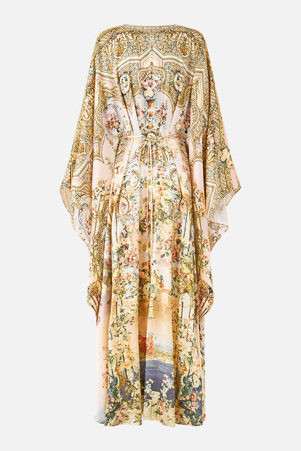 LONG KAFTAN WITH WAIST DETAIL