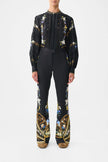 FLARE TROUSER WITH SEAM DETAIL