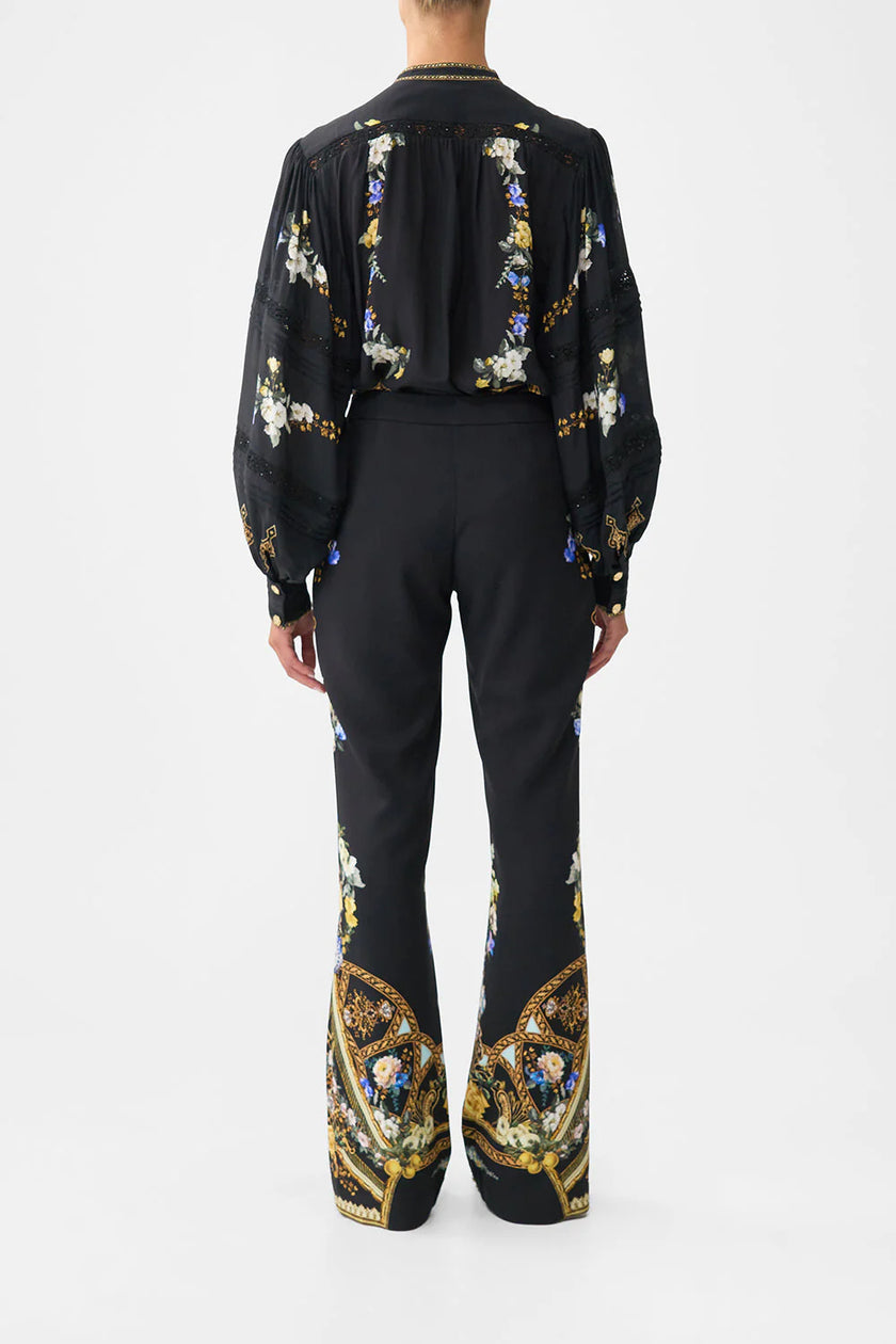 FLARE TROUSER WITH SEAM DETAIL