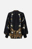 BLOUSON SLEEVE BLOUSE WITH YOKE