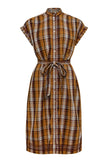 VALERIE KAFTAN BROWN PLAID