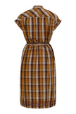 VALERIE KAFTAN BROWN PLAID