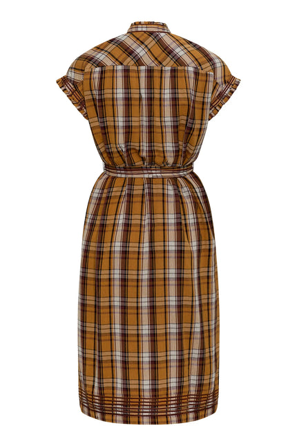 VALERIE KAFTAN BROWN PLAID