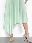 JENARA PLEATED MIDI SKIRT