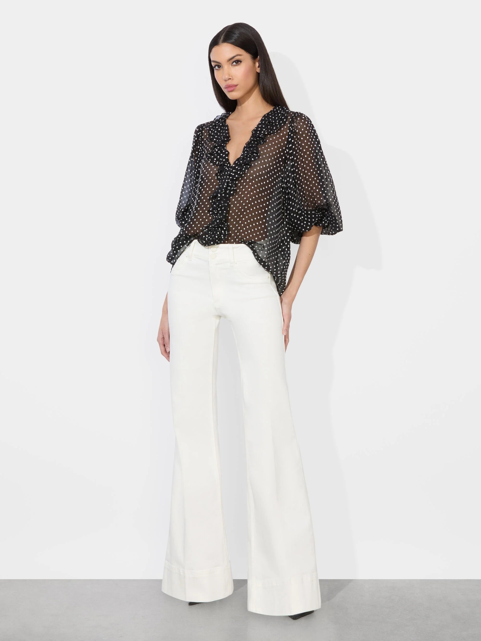 BETSIE RUFFLED BLOUSE