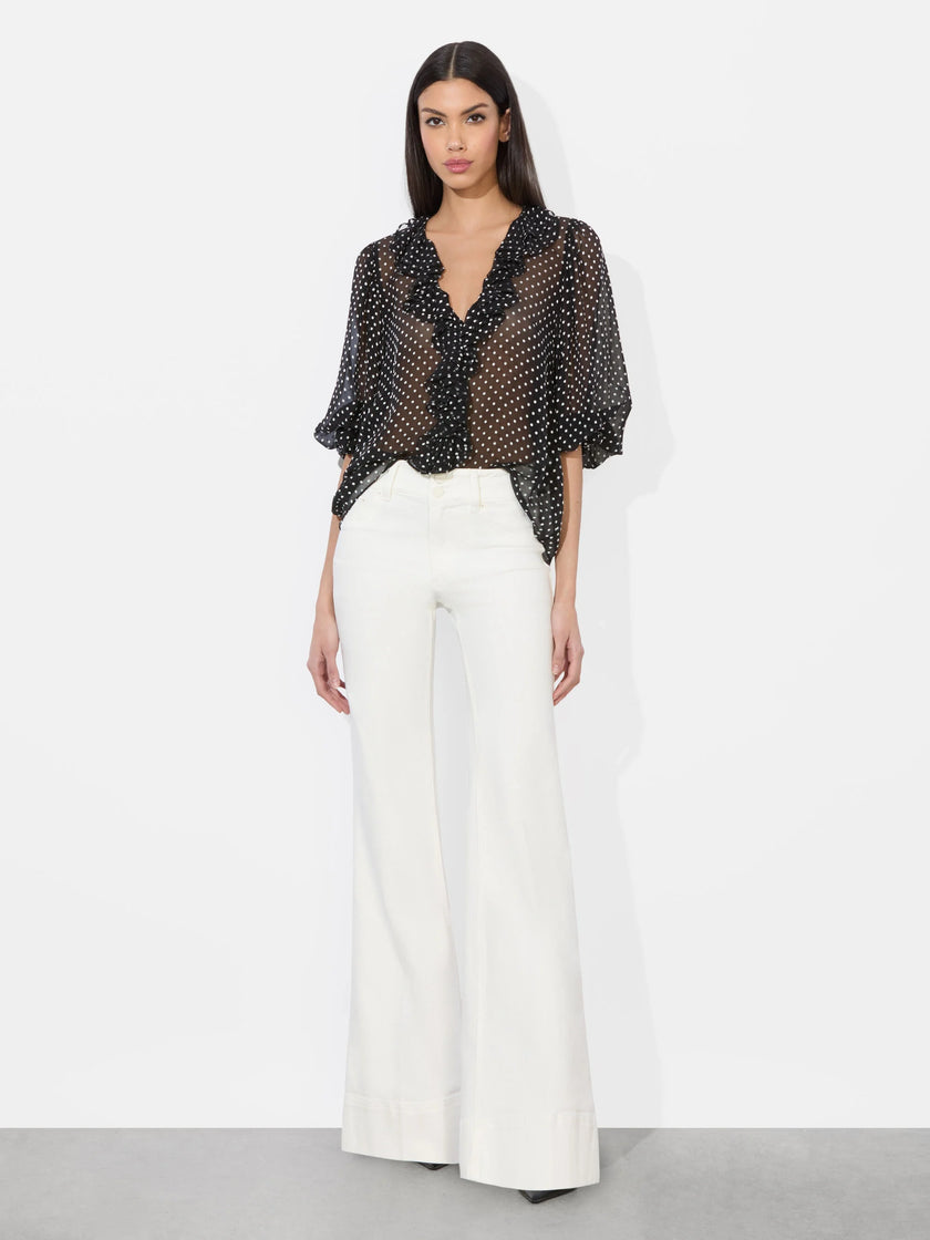 BETSIE RUFFLED BLOUSE