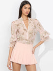 ILAN SMOCKED BLOUSE
