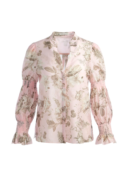 ILAN SMOCKED BLOUSE