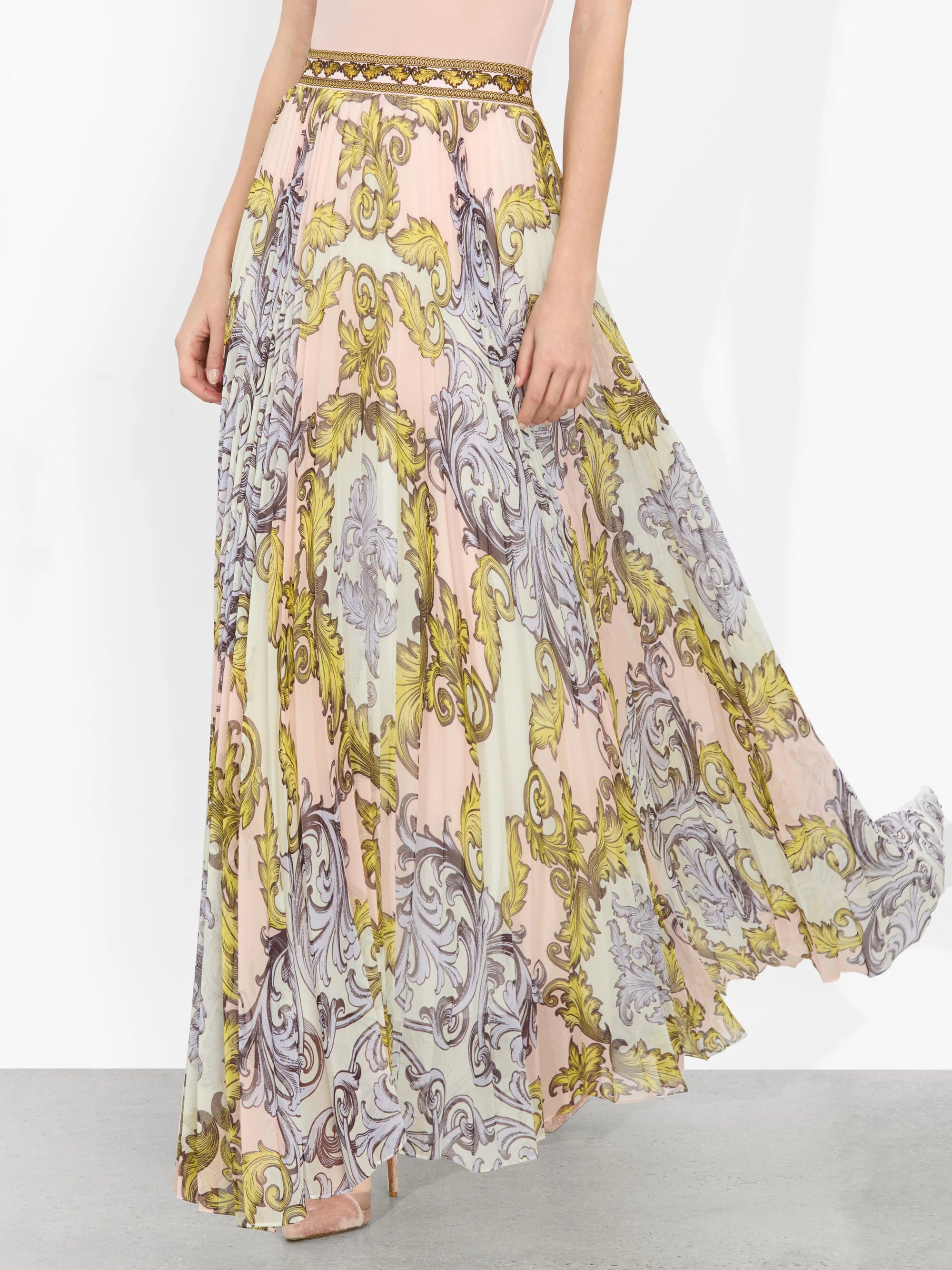 KATZ PLEATED MAXI SKIRT