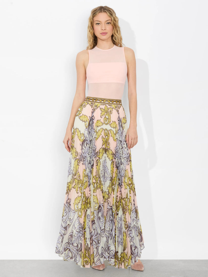 KATZ PLEATED MAXI SKIRT