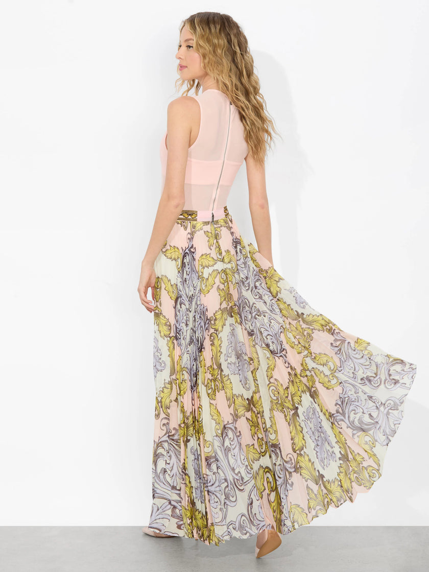 KATZ PLEATED MAXI SKIRT