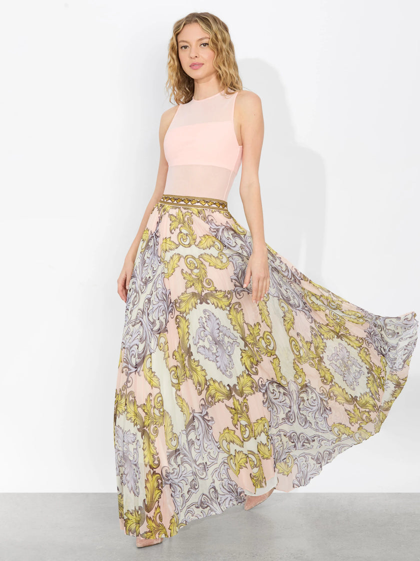 KATZ PLEATED MAXI SKIRT
