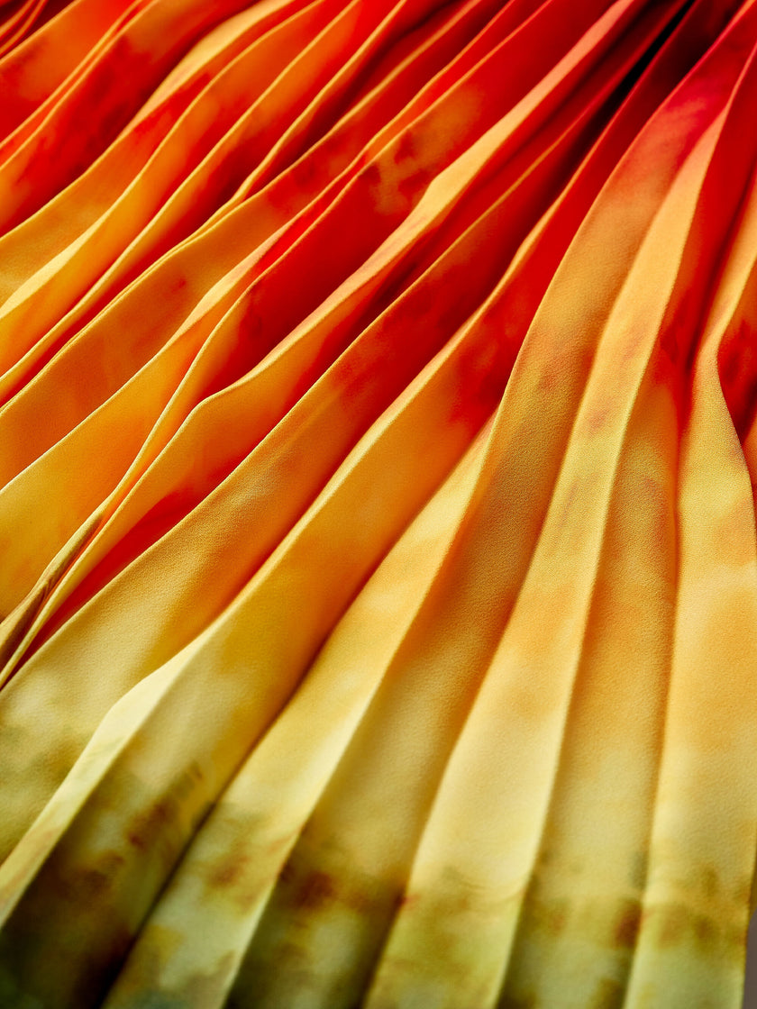 LAUREN PLEATED MAXI DRESS