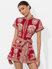 LUCY BUTTON DOWN ROMPER
