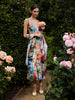 JEANETTE PANELED MIDI DRESS
