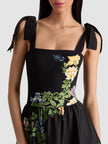 ORIANA DROP WAIST MIDI DRESS