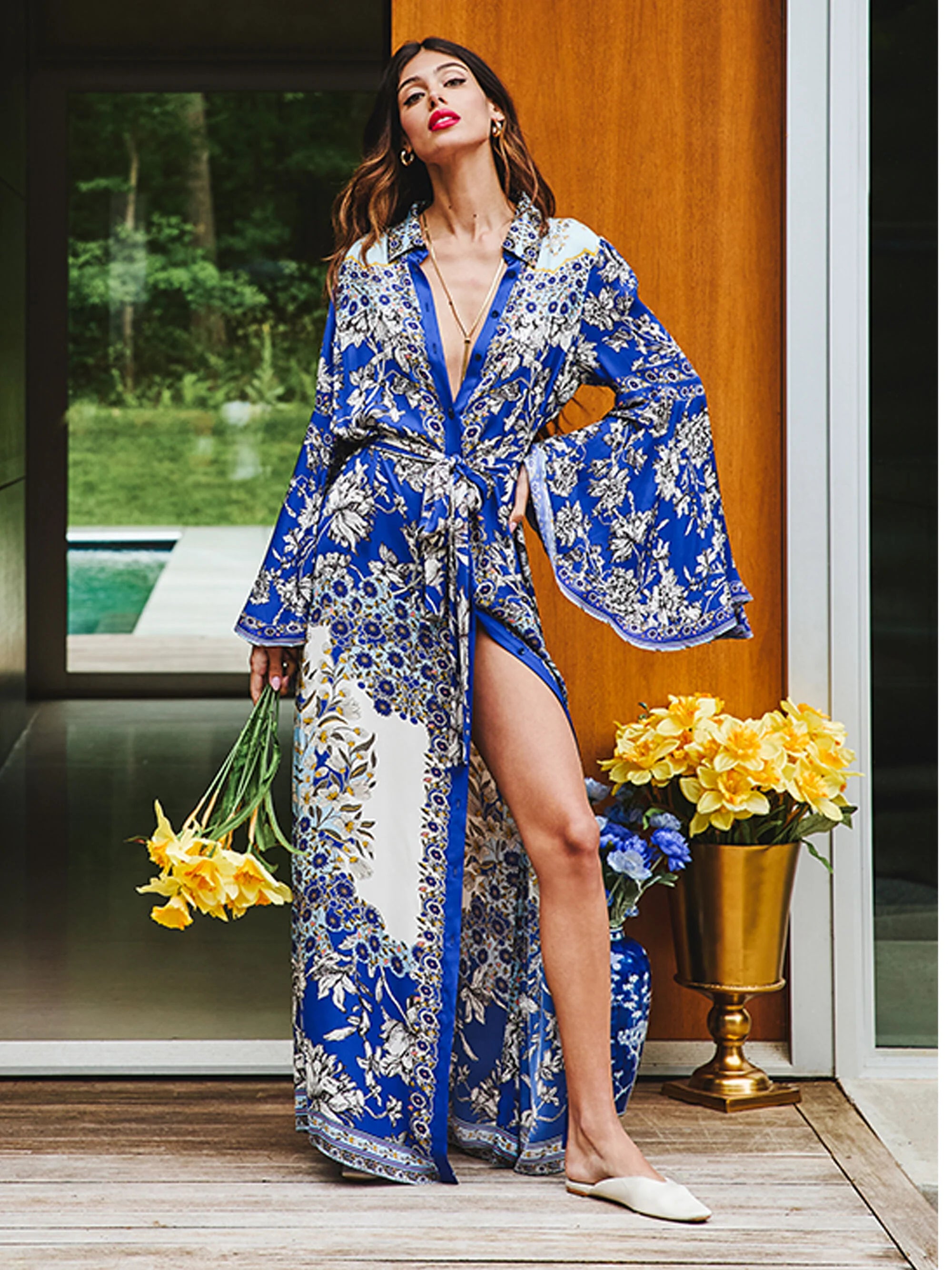 CHASSIDY BELL SLEEVE DRESS