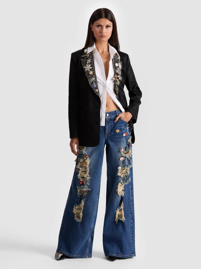 ELNA EMBELLISHED BLAZER