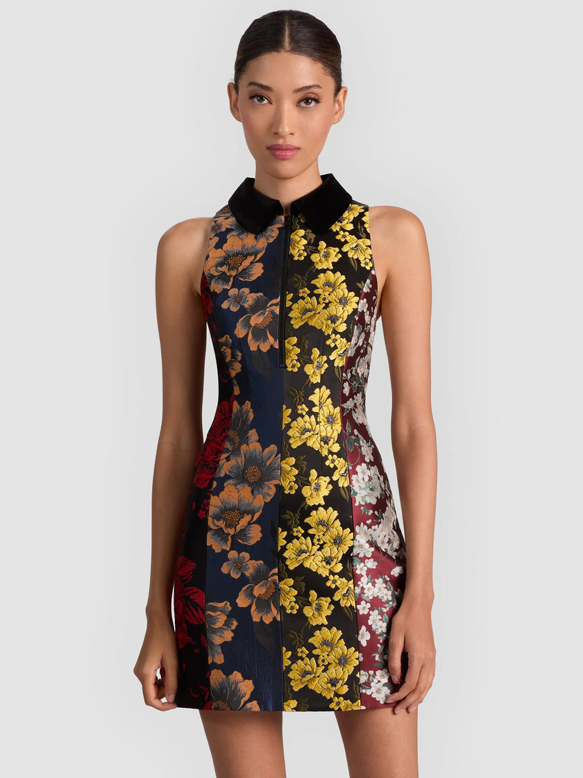 VELIA COLLARED MINI DRESS