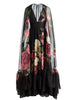 ROYA GOWN WITH DETACHABLE CAPE