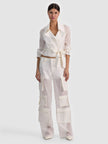 KEITH SHEER COMBO CROPPED TRENCH