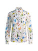 WILLA SILK BLOUSE IN TWISTING VINES OFF WHITE