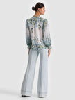 ILAN BUTTON DOWN BLOUSE IN FRESH AIR CAROLINA
