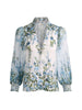 ILAN BUTTON DOWN BLOUSE IN FRESH AIR CAROLINA