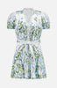 CORA TIERED MINI SHIRTDRESS IN FRESH AIR CAROLINA BLUE