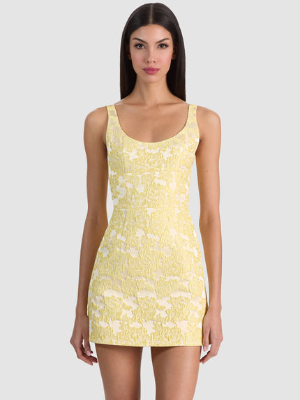 CHARLOTTE MINI DRESS IN BUTTER