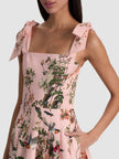 HANA MIDI DRESS IN SUNSET GROVE ENGLISH ROSE