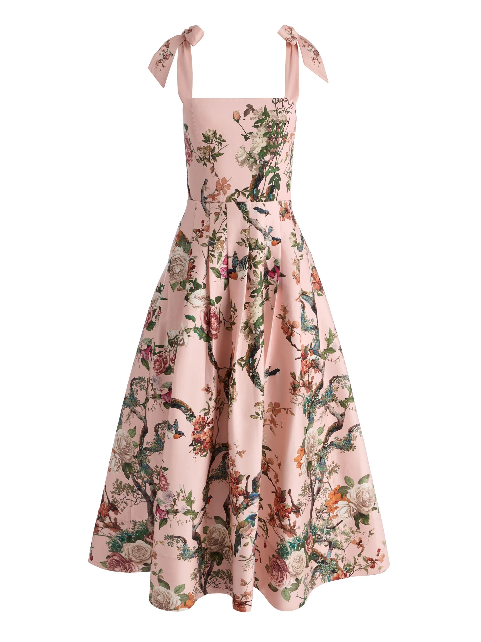 HANA MIDI DRESS IN SUNSET GROVE ENGLISH ROSE