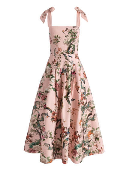 HANA MIDI DRESS IN SUNSET GROVE ENGLISH ROSE