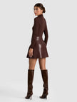 CHARA VEGAN MINI DRESS