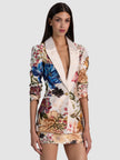 DENNY SLIM NOTCH COLLAR BOYFRIEND BLAZER IN FALLEN PETALS