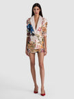 DENNY SLIM NOTCH COLLAR BOYFRIEND BLAZER IN FALLEN PETALS