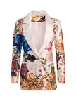 DENNY SLIM NOTCH COLLAR BOYFRIEND BLAZER IN FALLEN PETALS