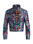 EMERSON MILITARY JACKET IN HEARTSTRINGS MINERAL BLUE