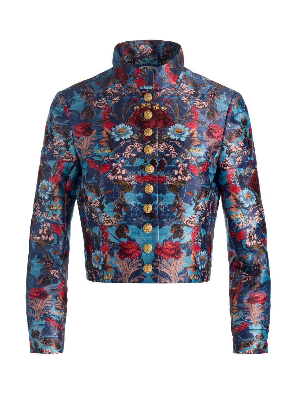 EMERSON MILITARY JACKET IN HEARTSTRINGS MINERAL BLUE