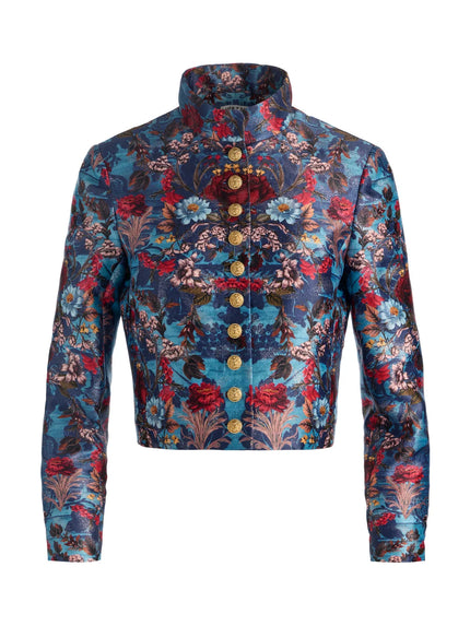 EMERSON MILITARY JACKET IN HEARTSTRINGS MINERAL BLUE