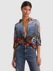 WILLA SILK BLOUSE IN ALPINE DAWN