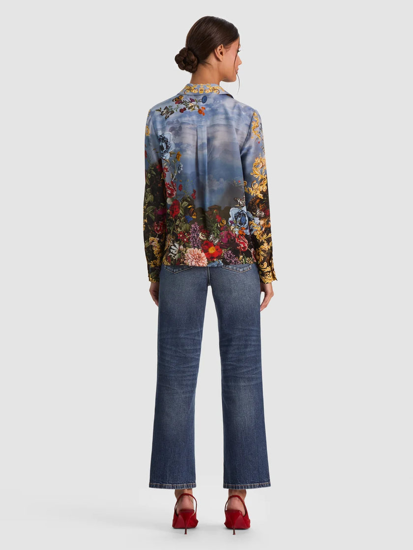 WILLA SILK BLOUSE IN ALPINE DAWN