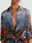 WILLA SILK BLOUSE IN ALPINE DAWN