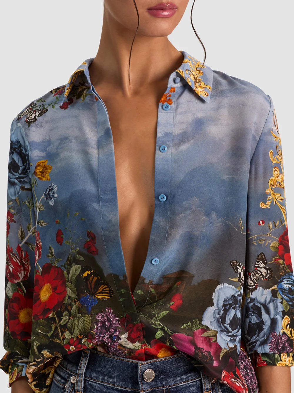WILLA SILK BLOUSE IN ALPINE DAWN