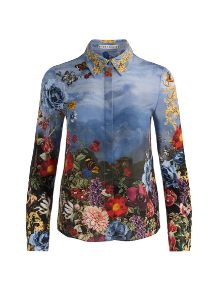 WILLA SILK BLOUSE IN ALPINE DAWN