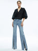 SEDONA LOW RISE CENTER FRONT SLITS FLARE JEAN