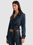 KEITH CROPPED DENIM TRENCH