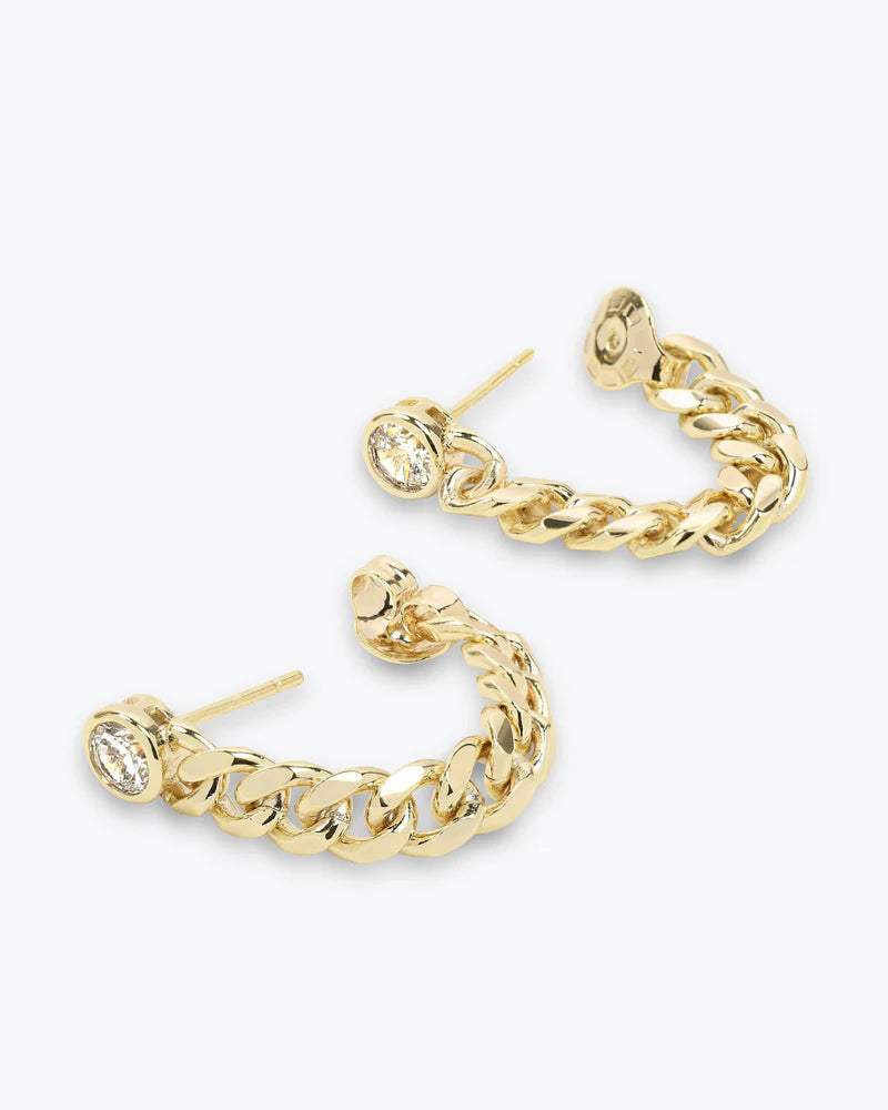 JULIAN SOFT CHAIN HOOPS