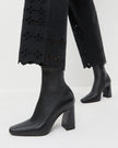 CHLOE LEATHER ANKLE BOOT